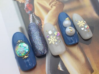 ネイルサロン ティディ(TIDY)/クリスマス/雪だるまネイル