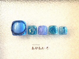 春夏フット　ぷっくり　オーロラ