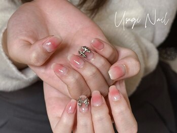 ウサギネイル 新大久保店(usagi nail)/マグネットフレンチ秋可愛い