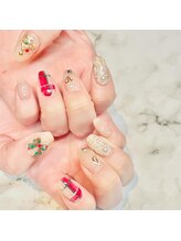 ビーメルシー 天満橋(bea.merci)/クリスマスネイル/フィルイン