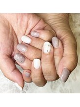 ウェリネイルサロン(WelinailSalon)/３級ネイリスト　3980円ストーン