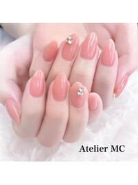 ちゅるんシンプルネイル