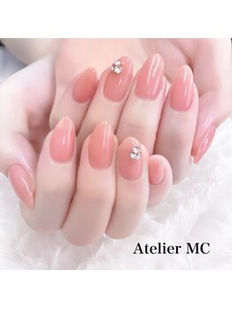 アトリエ エムシー 新富町(Atelier MC)/ちゅるんシンプルネイル