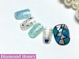 フットステンドグラス風