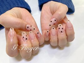 ブラウンハートホロドット♪