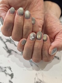 ☆マグ&ポイントお花ネイル☆