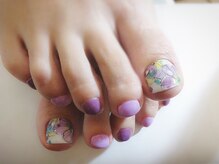 アミュリー ネイル アトリエ(Amury nail atelier)/スモーキーパステルフット♪