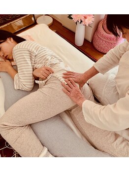 骨盤底筋ラボ フリーダ/施術例　股関節の動きチェック