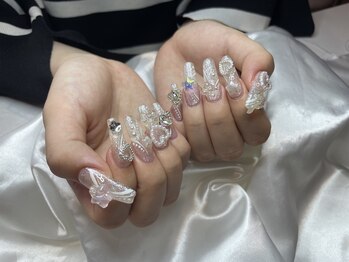 ネイル スタジオ ブルーミー(Bloomy)/パーツ盛りスカルプネイル