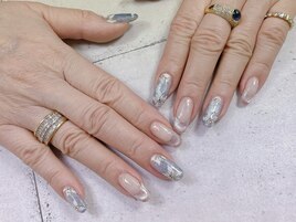 上品フラワーネイル