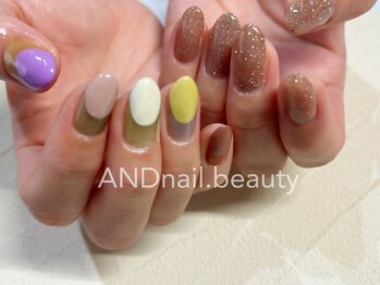 アンドネイル ビューティー(AND nail,beauty)/春ネイル/フレンチ/藤沢