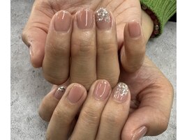 ワンカラー×ラメグラ