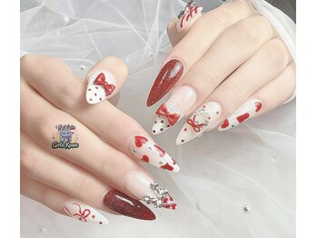 ゴテかわ(GOTE KAWA)/ドット、リボンネイル、ハート