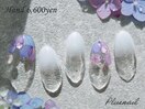 (3438)水滴×紫陽花の梅雨ネイル