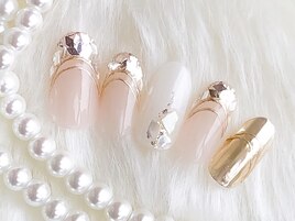 大人気☆ガラスフレンチネイル