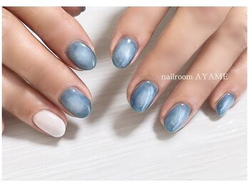 アヤメ(AYAME)/ブルー×ホワイト