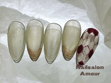 アムールユシマテン 上野湯島店(Amour)/キラキラ秋のネイルコース¥7980