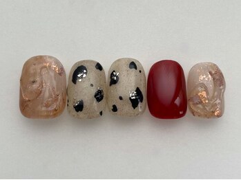 アイネイルズ 池袋店(I-nails)/ブラックパターンネイル