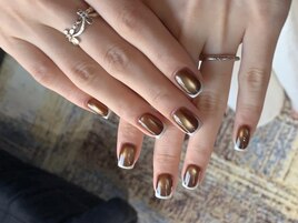 マグネット＋フレンチネイル