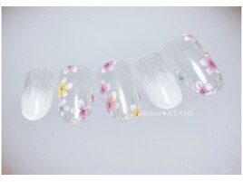 小花柄アート