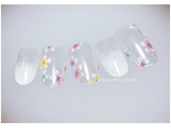 アヤメ(AYAME)/小花柄アート