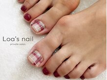ロアズネイル(Loa's nail)/foot親指アート