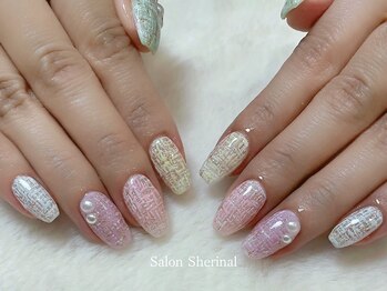 シェリナル 平岸店(Sherinal)/パステルツイードネイル♪