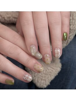 ファンシー 三軒茶屋店(Fancy)/春ネイル/桜/ワンホン