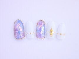 パープル×ホワイト