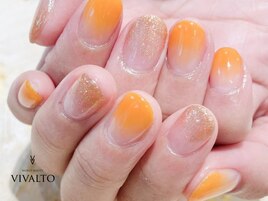 秋ネイル/グラデーション