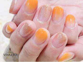 ワールド ビューティ ヴィヴァルト 宝塚店(WORLD BEAUTY VIVALTO)/秋ネイル/グラデーション