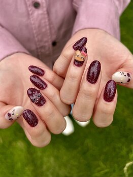 サラソージュ アチワ ネイル(SARA SO-JU ACHIWA NAIL)/持ち込みデザイン4本コース¥7700