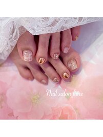 マグネットのぷっくり桜ネイル