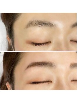 エオス(Eos)の写真/【ハリウッドブロウ＋WAX脱毛】理想の眉毛を実現させます！眉周りの産毛もすっきり★