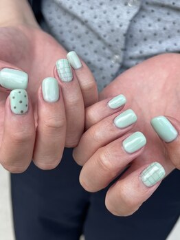 サラソージュ アチワ ネイル(SARA SO-JU ACHIWA NAIL)/ミントグリーン