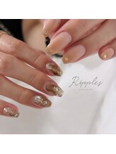 リップルズ(Ripples)/秋ニュアンス・アシメネイル