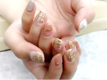 ネイルサロン シェル(Nail Salon SHELL)/ツイードネイル