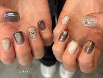 サトリネイルルーム 西宮北口(satori nail room)の写真/独自の世界感でセンス溢れるデザインが人気★Satoril...nailroomでしか作れないハイセンスネイルを♪