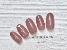 エストラッシュアンドネイル 銀座店(est lash&nail)/ワンカラー1本アート