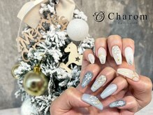 チャロム(Charom)/ブルー×クリスマスネイル