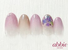 ネイルサロン アビー グランデュオ蒲田店(abbie)/あじさいグラデ[B]¥11000