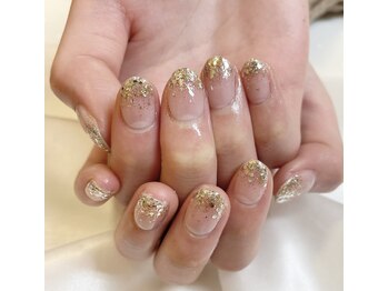 ラメグラデーションネイル