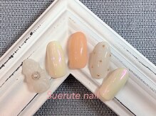 スエルテ ネイルサロン 北千住店/ぷっくりフラワーネイル ¥8000
