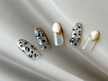 レブロン(LEBRON)/クリア+アニマル　nail
