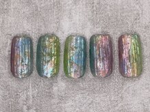 テンプテーション ネイル スタジオ(Temptation nail studio)/カラフル バカラ風ネイル