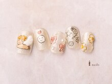 アイネイルズ 横浜EAST店(I-nails)/ゆるふわ落書きネイル