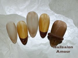 キラキラ秋のネイルコース¥7980