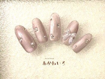 ネイルサロン あかねいろ/大人綺麗マグネット りぼん