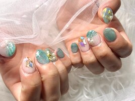 貝殻ネイル