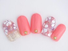 まつげアンドネイル ディアマンローズ(DIAMANT ROSE)/五枚花ネイル・90分6930円